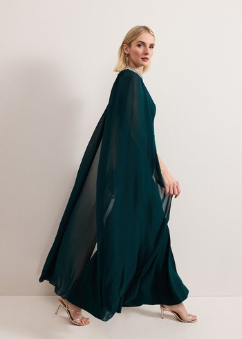 Phase Eight Bridie Dress Dark Green Australia | LZ2918570